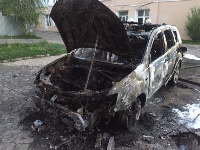 Пожар в Поворинском районе