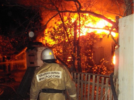 Пожар в Поворинском районе